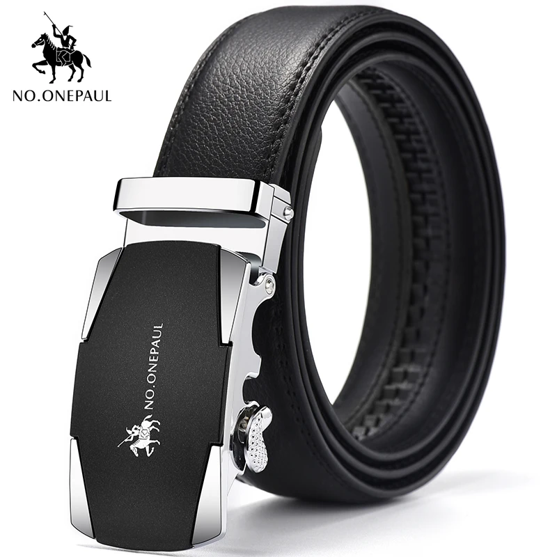 

NO.ONEPAUL Men's Business Leisure Soft Belt Simple Fashion Black Belt Factory Direct Manufacturing Supply, Reliable Quality