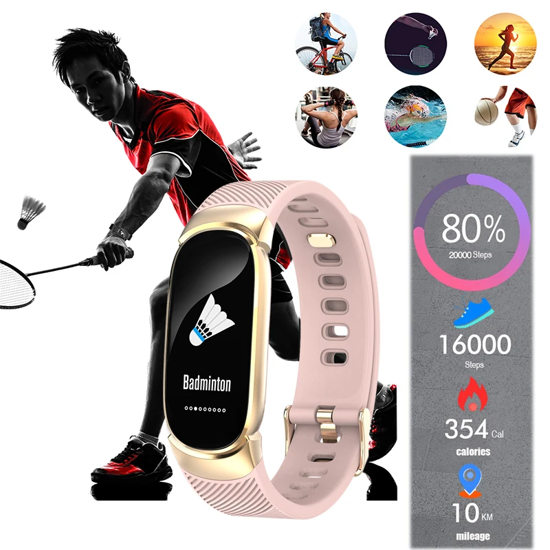 Lige Sport Smart Bracelet Women Men Waterproof Smart Watch Heart Rate Blood Pressure Pedometer Smar-4