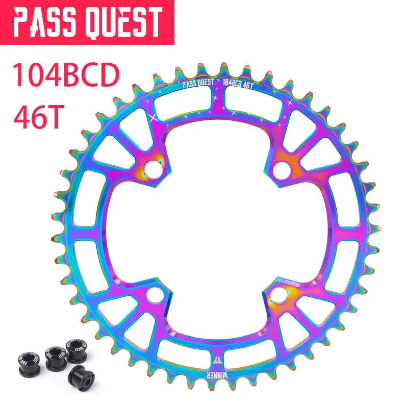 

PASS QUEST wheel wide narrow wheel crown pinion 104 BCD MTB mountain bike bicycle 36 T 40 T 42 T 48 T dental plaque titanizing