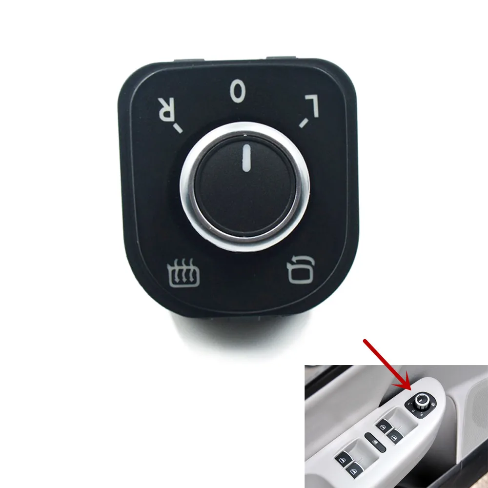 1PCS Side View Mirror Switch with Heat Chrome for VW JETTA Golf 5/Sagitar/GTI 5K1959565/B | Автомобили и мотоциклы