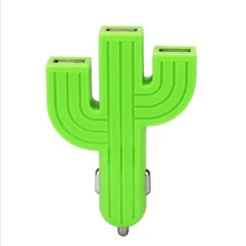 

20 Pca Cactus Car Charger USB Accessories Gifts birthday gifts DOM1031258
