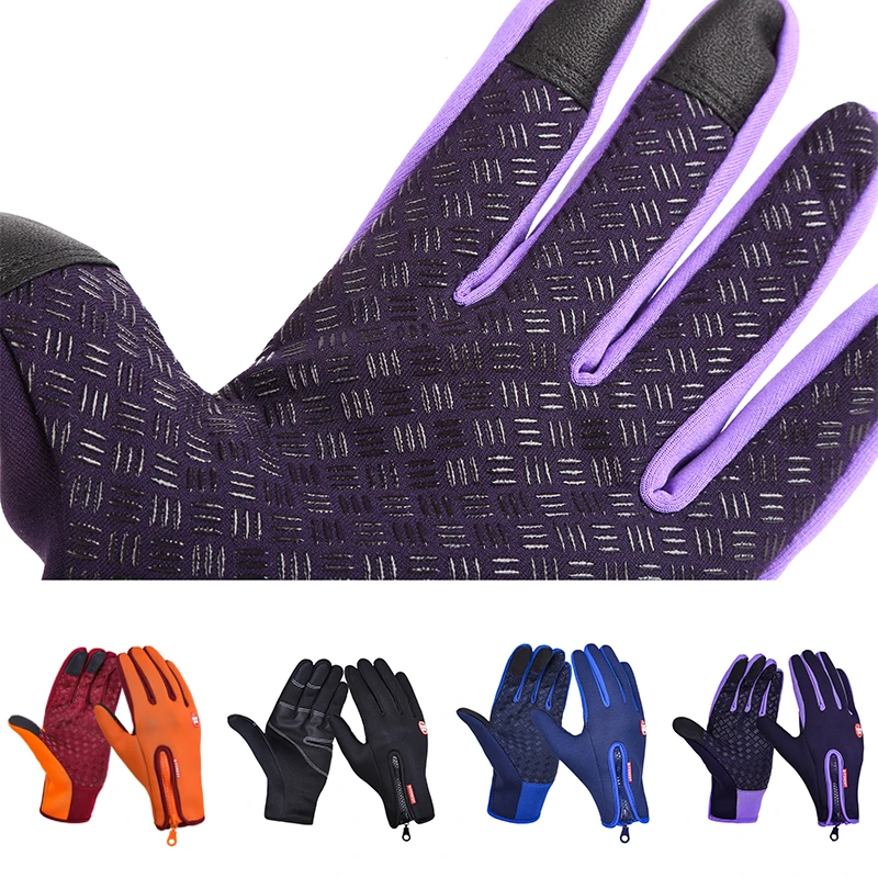 Перчатки для велоспорта мужские и перчатки для бега на открытом воздухе женские новые флисовые перчатки для мобильного телефона с сенсорным экраном