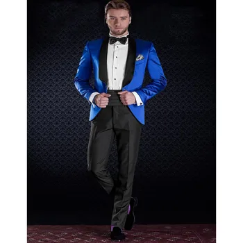 

2020 Classic Style 1 Button Suit For Men Clothes Groom Tuxedos Groomsman Suits Custom Made Mens Suit (jacket+pants)