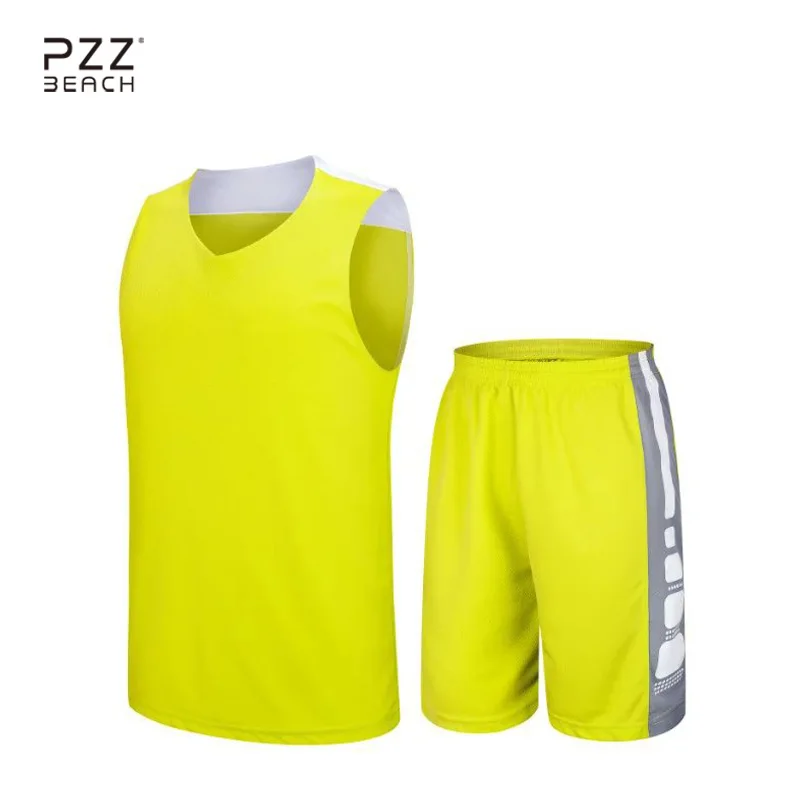 

11 Styles Men Soccer Sets Sleeveless Solid Basketball Jersey Training Suit Football Paintless Summer Boys Plus Size Sportswear