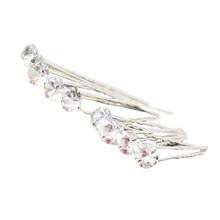 10 шт. серебряный цвет хрустальные шпильки для волос женские свадебные аксессуары для волос Свадебные Заколки для волос заколки для волос Bijoux Cheveux