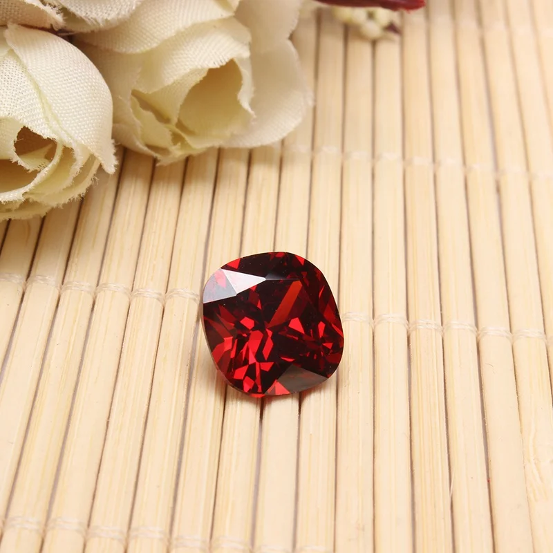 KiWarm 12.85CT 12 мм кровяной красный рубин без подогрева Алмазная подушка для поделок
