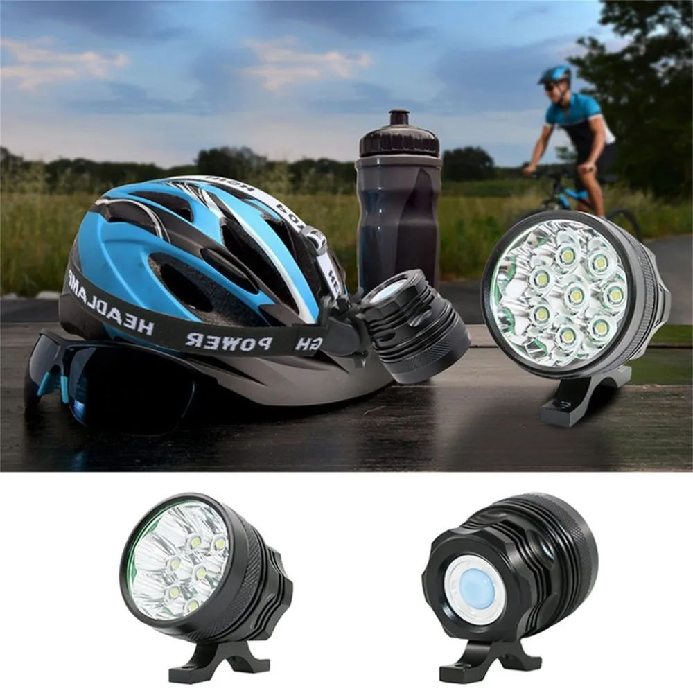 Clearance T6 LED Bicycle Head Lamp Universal Bike Front Light 3 Working Modes 9800LM Super Bright MTB Headlamp Torch for Night Cycling 1