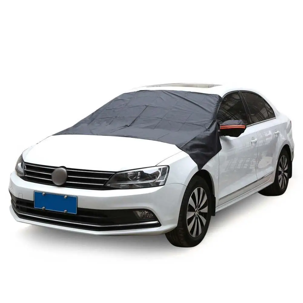 

Car Magnetic Half Windscreen Cover With 6 Powerful Magnets Car Covers Snow Ice Protector Visor Sun Shade Fornt Windshield Cover