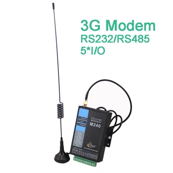 

M240-H TCP/IP Modbus Industrial 3g cellular modem with RS232/RS485 IO ports for SCADA