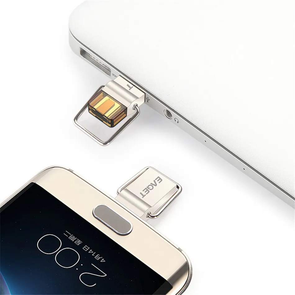 

Eaget USB Flash Drive 32GB OTG Metal USB 3.0 Pen Drive Key 32GB Type C USB stick Pendrive mini U disk Memory Stick Hot Selling