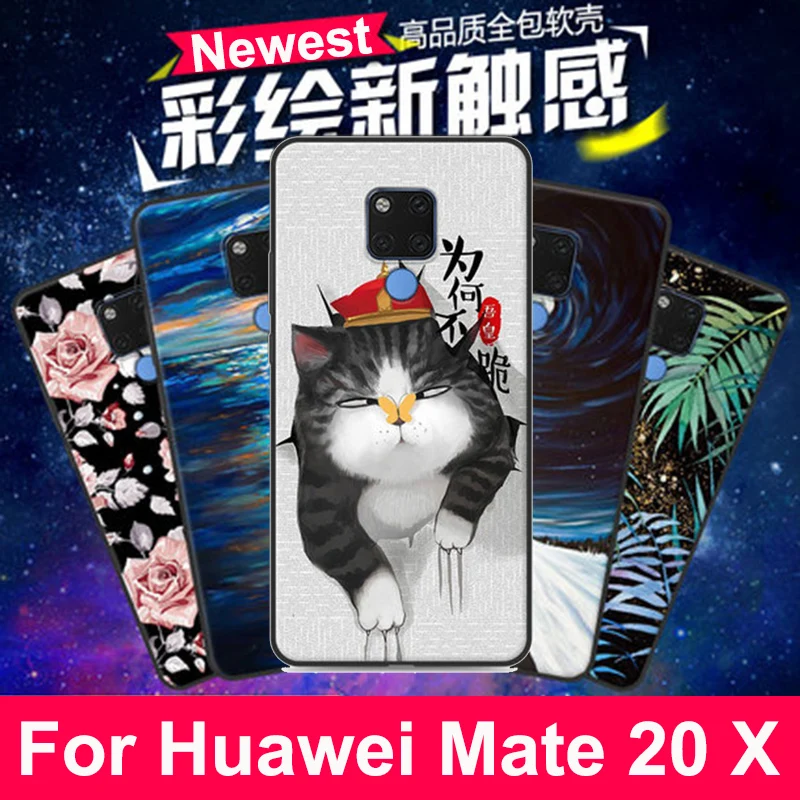 7 2 &quotдля huawei mate 20 X чехол Модный мультфильм крышка оболочка для 20X EVR AL00 Чехлы