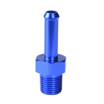 

1/8" Npt Male Straight Hose Barb Nipple Aluminum Finish Fitting Adapters
