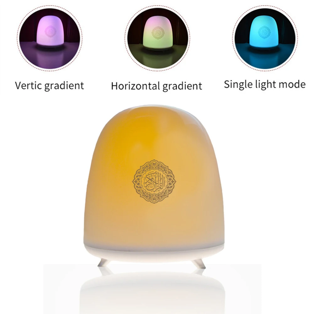 Lâmpada sem Fio Conduzida da Noite Quran Toque Bluetooth Speaker Controle Remoto Colorido Luz Muçulmano Alcorão Recitador tf Mp3 Music Player 23 Muçulmano Alcorão Recitador TF MP3 Music Player