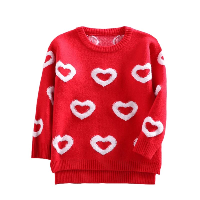 Girls Sweaters For Children School Clothes Pullover Knitted Sweaters