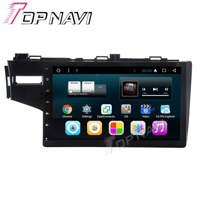 Topnavi 10.1 &quot4 ядра Android 6.0 автомобиль GPS навигации для Honda Jazz 2014 Авторадио Мультимедиа