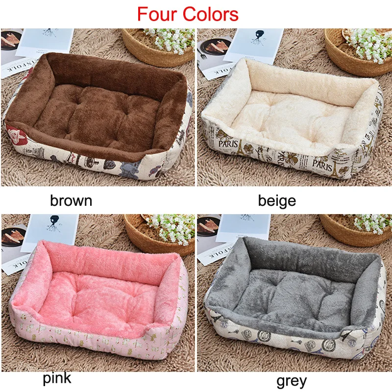 Petshop Products Large Dog House Bed Washable Fleece Dog Cat Kennel Pitbull Labrador Sofa Bedding Mat Extra Large Size 4 bcolors