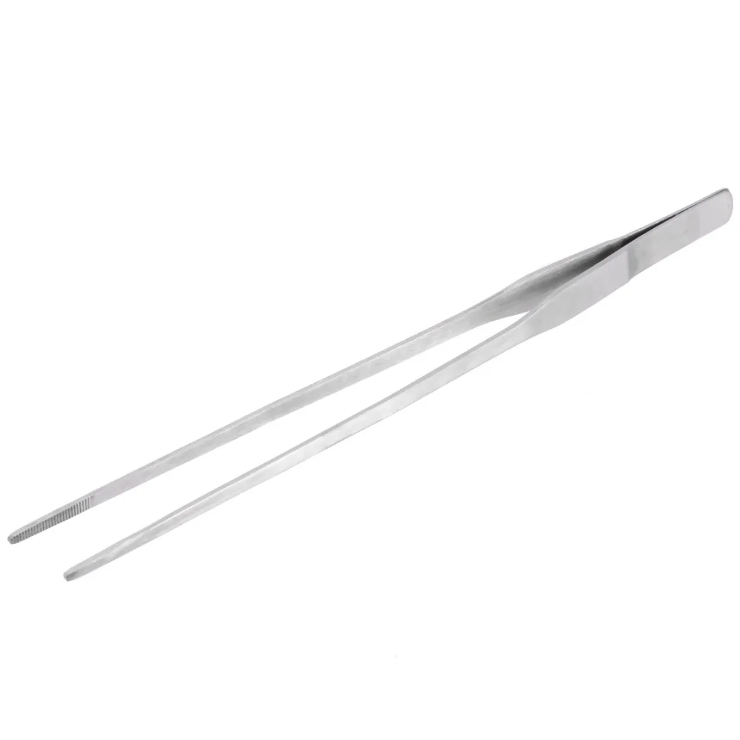 1pc Fish Tank Live Water Plant Tweezers Long Tongs Aquarium Stainless Steel Tweezer  27cm Length Elbow Stright