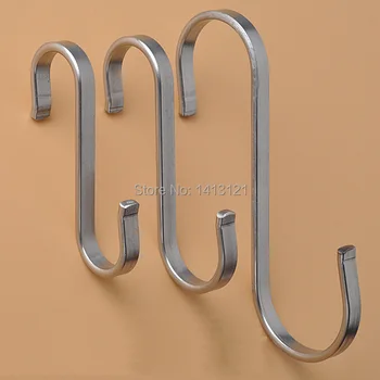 

free shipping 304 stainless steel robe hook kitchen door hanging cloth coat hook multifunctional single hook household hardware