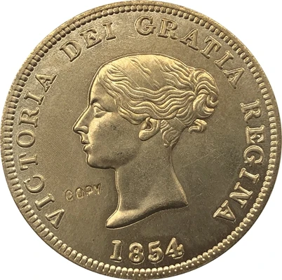 Канада 1854 1 пенни копия монет 34,2 мм