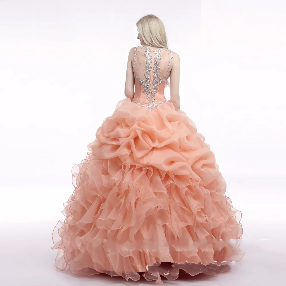 new coral quinceanera dresses 2017