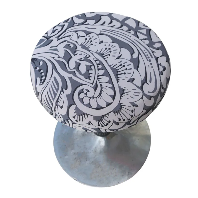 

Round Chairs Covering Washable Modern Chair Covering Dining Restaurant Chair Covering Printed Polyester Seat Slipcover