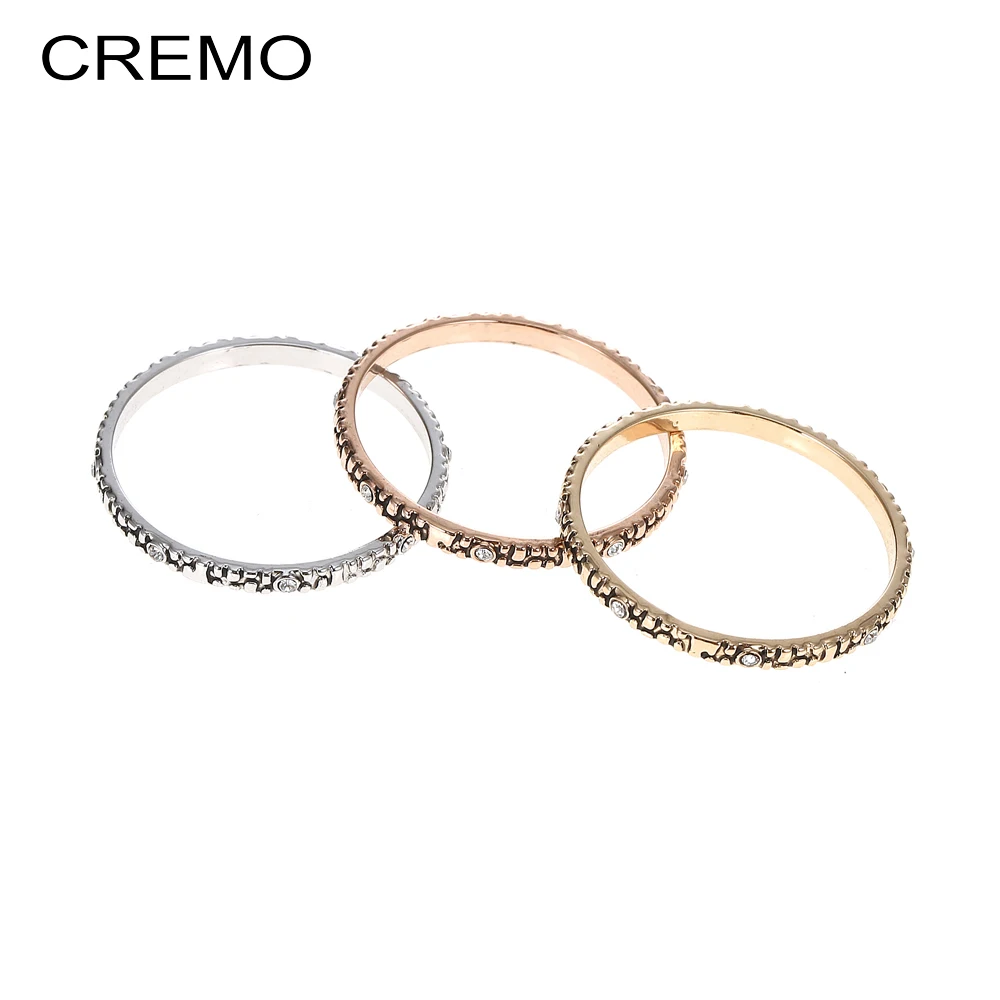 

Cremo 2mm natural Inner Rings Women Statement Stainless Steel Jewelry Combination Interchangeable Stackable Ring