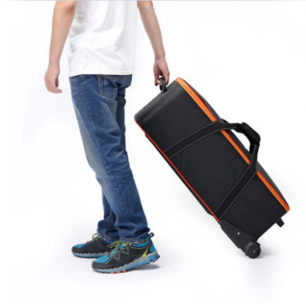 

Selens Camera Rolley Carry Bag Straps Padded Compartment Wheel For Light Stand/Tripod Photo Studio Equipment