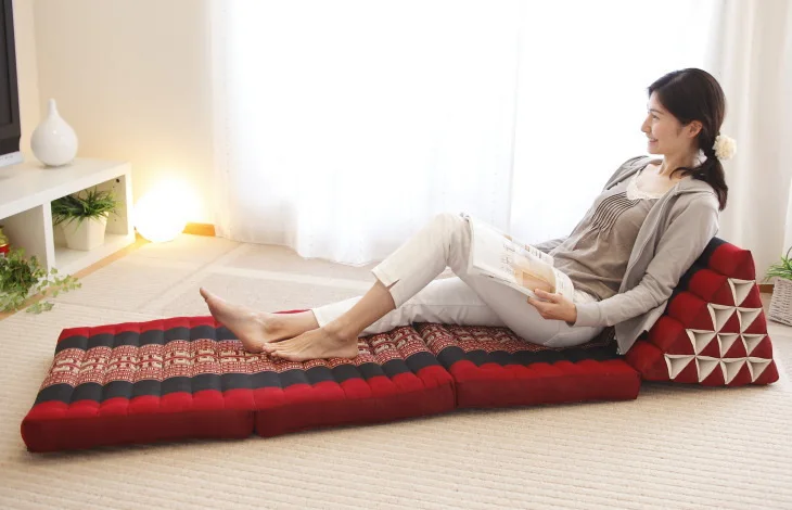 Thai Triangle Cushions Bay Window Mat Tatami Cushion Layer 3 Three