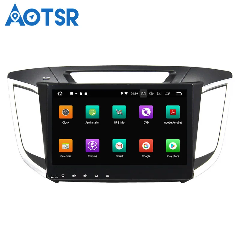Best Aotsr Android 8.0 7.1 GPS navigation Car DVD Player For Hyundai IX 25 2014-2015 multimedia radio recorder 2 DIN 4GB+32GB 3