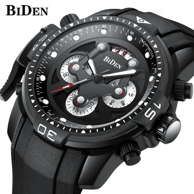 

Top Brand BIDEN Mens Watches Top Luxury Sports Military Quartz Watch Waterproof Date Clock Men Fashion Watch Business Wristwatch