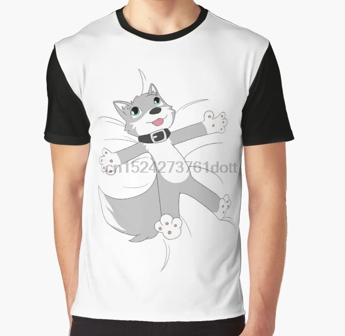 

All Over Print 3D Women T Shirt Men Funny tshirt Lazy Wolf Dog Furry sleeping in Graphic T-Shirt