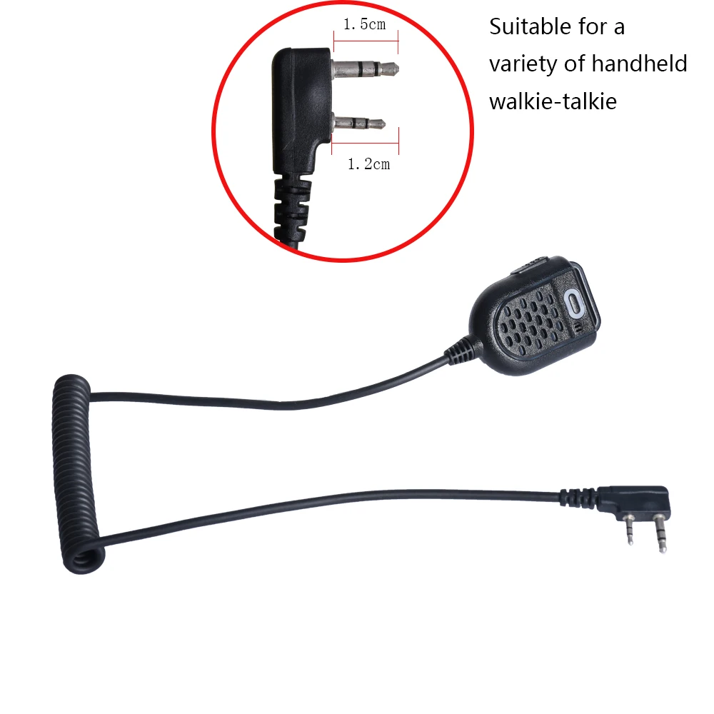 Комплект из 2 предметов Mini PTT Динамик микрофон на BAOFENG UV 5R BF 888s Retevis H777 RT3 TYT PUXING