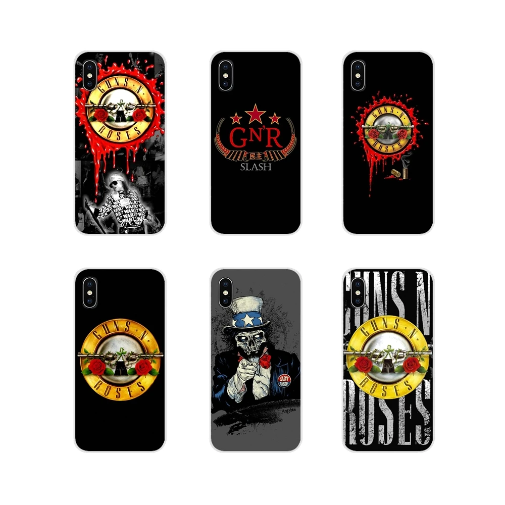 

For Xiaomi Redmi 4A S2 Note 3 3S 4 4X 5 Plus 6 7 6A Pro Pocophone F1 Accessories Phone Shell Cases guns n roses music band retro
