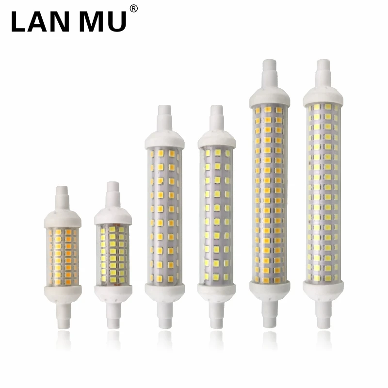 

LAN MU R7s Led Lamp 78mm 118mm 135mm Led Bulb 6W 9W 12W SMD 2835 Lampada LED Light 220V-240V AC Replace Halogen Lamp Floodlight
