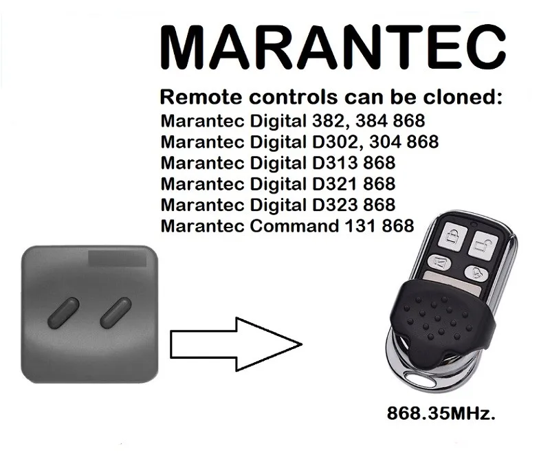 Пульт marantec Digital D313 868 универсальный пульт дистанционного управления Дубликатор 868,35 МГц