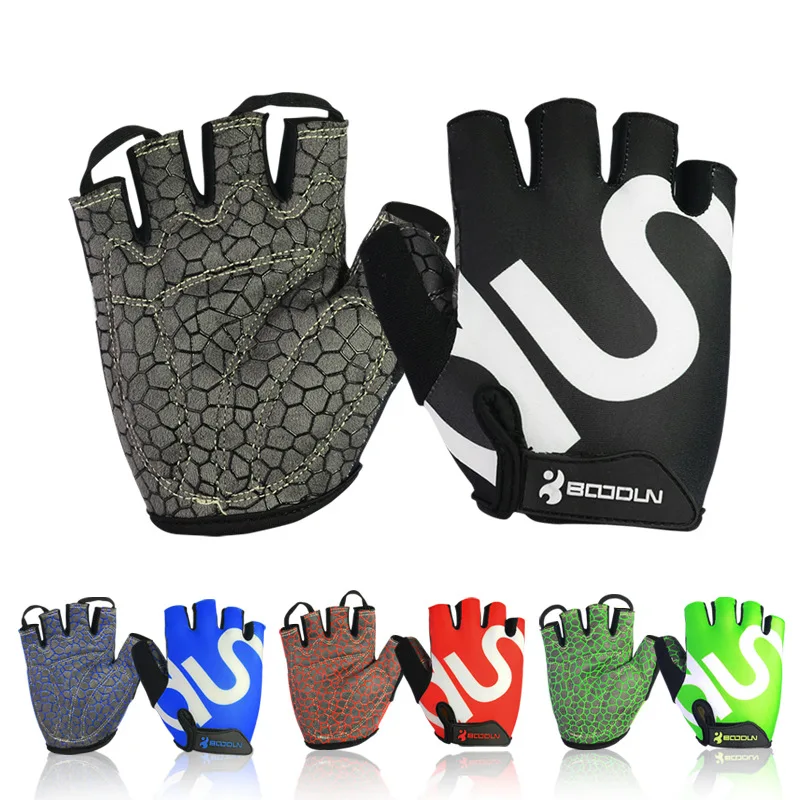 

Boodun Outdoor Cycling Gloves Bicycle Gloves Half Finger Non-slip silicone gloves Sports Outdoor Men Women Bicycle Riding Gloves
