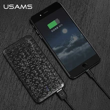 Power bank for xiaomi Mi,USAMS Mosaic Ultra Slim 5000 mAh Powerbank for iPhone 4 5 6 7 SE Samsung Mobile Phone