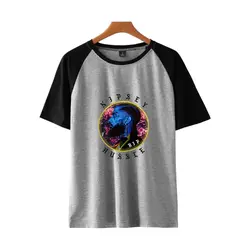 Nipsey Hussle летняя футболка с короткими рукавами и круглым вырезом в стиле хип-хоп Удобная Базовая летняя одежда летняя футболка с короткими