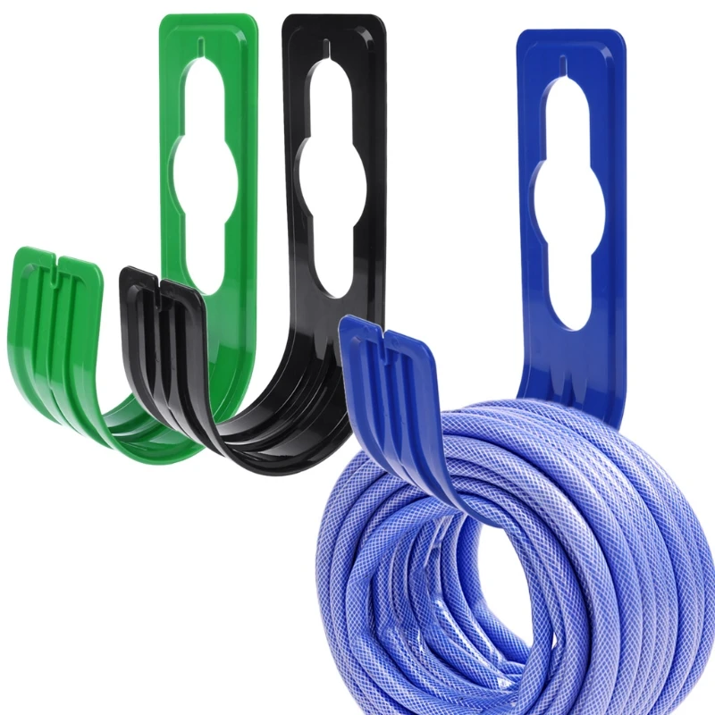 1pc Garden Yard Hose Pipe Holder Hanger Hosepipe Watering Storage Hook Rack Reel Plastic Pipe Holder Green Black Blue Portable