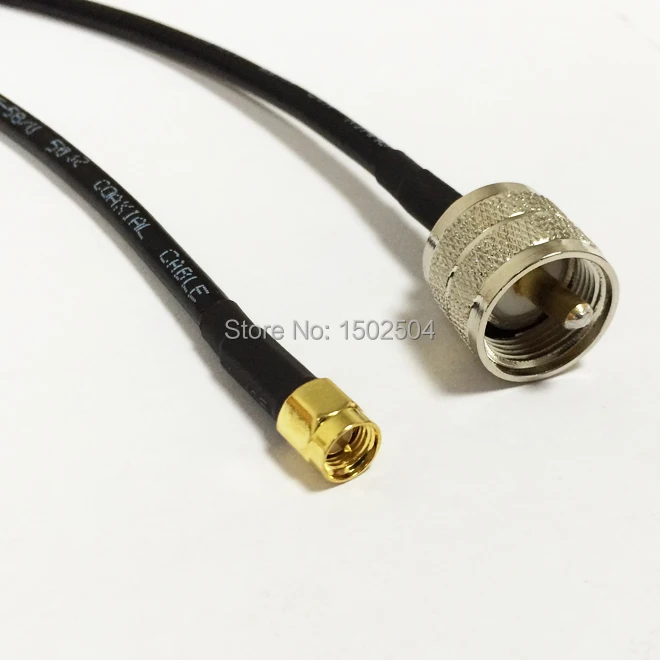 Новинка Штекерный разъем SMA переключатель штекер UHF PL259 конвертер RG58 кабель 50 см/100