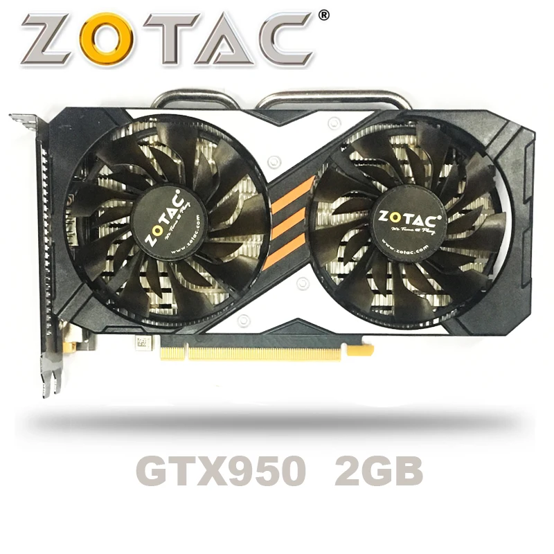 

ZOTAC GTX-950-OC-2GB GT950 GTX950 2G D5 DDR5 128 Bit nVIDIA PC Desktop Graphics Cards PCI Express 3.0 computer Graphics Cards