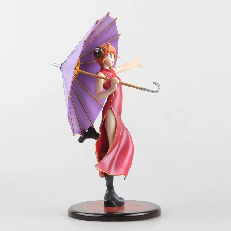 Новый аниме гинтама Серебряная душа Kagura Leader Cheongsam Umbrella G.E.M. Megahouse 22 см фигурка|action