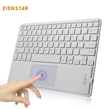 10 inch Universal Wireless Bluetooth font b keyboard b font with Touchpad For Samsung Tab Microsoft