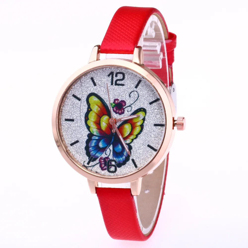 

New Style High Quality Digital Dial Leather Band Quartz Analog Wrist Watch Watches Free Shipping