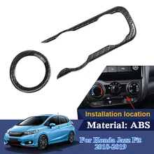 Автомобильный Стайлинг воздуха панель блесток для Honda Jazz City внутренние аксессуары охлаждающий воздух рамка-накладка на выходе автомобильные наклейки