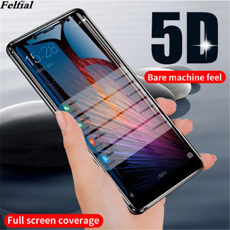 

5D Screen Protector Tempered Glass For Xiaomi 9 8 8se 6x a2 mix2 pay for Redmi note 7 6Pro 5 5pro 4x 5a For Redmi 7 5Plus Film