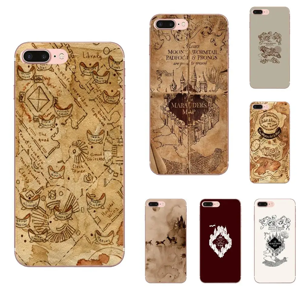 

Marauders Map For Galaxy A3 A5 A7 A8 A9 A9S On5 On7 Plus Pro Star 2015 2016 2017 2018 Soft TPU Case Accessories