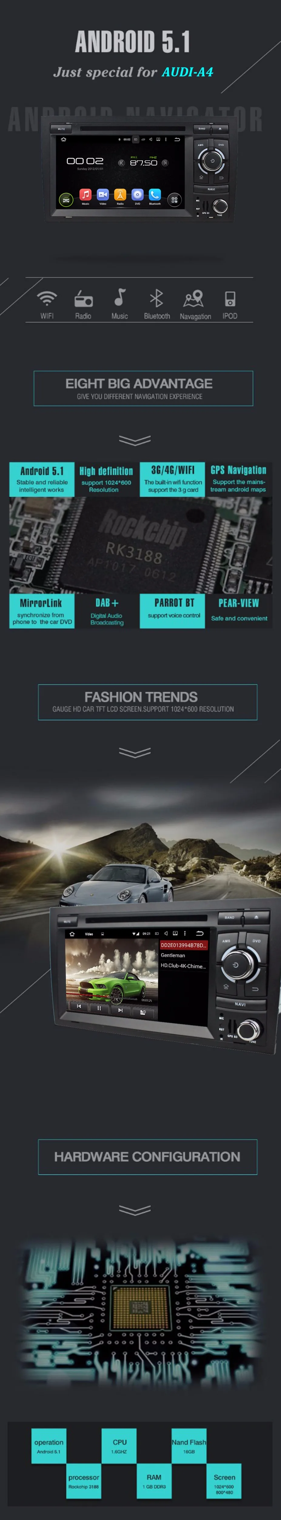 Flash Deal 2 Din 7 inch Android Touch Screen Car Stereo for Audi A4 DVD Player GPS Navigation System 3G WIFI CD AUX USB SD TV MP3 Autoradio 14 Flash Deal 2 Din 7 inch Android Touch Screen Car Stereo for Audi A4 DVD Player GPS Navigation System 3G WIFI CD AUX USB SD TV MP3 Autoradio 14