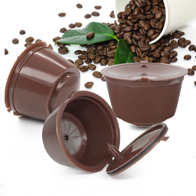 Best Price 1 Set Brown Reusable Coffee Capsule Filter Basket Replacement Part Maker Tool #0703 #A Best Price 1 Set Brown Reusable Coffee Capsule Filter Basket Replacement Part Maker Tool #0703 #A