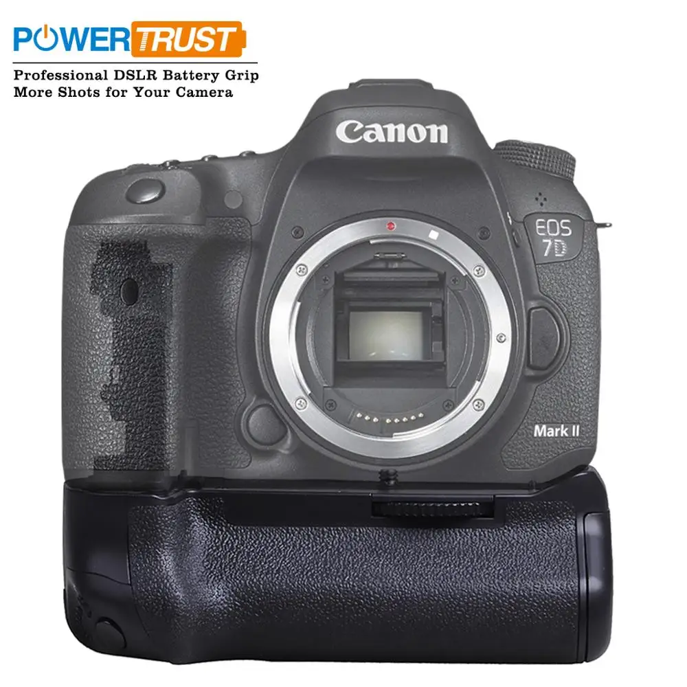 

Powertrust BG-E16 battery grip for Canon 7D Mark II 7D2 DSLR Camera as BG-E16 work with LP-E6 Battery or 6 Pieces AA Battery